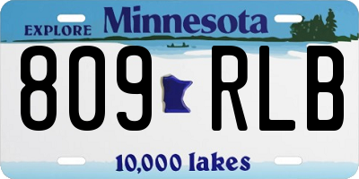 MN license plate 809RLB