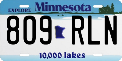 MN license plate 809RLN