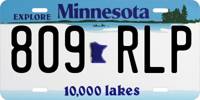 MN license plate 809RLP