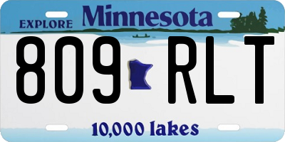 MN license plate 809RLT