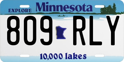 MN license plate 809RLY