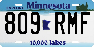 MN license plate 809RMF