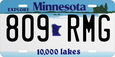 MN license plate 809RMG