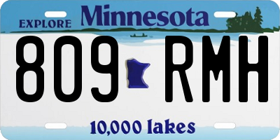 MN license plate 809RMH