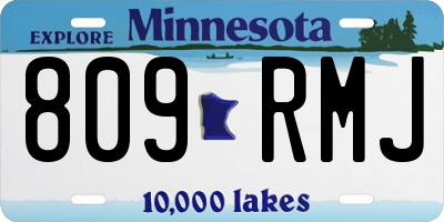 MN license plate 809RMJ