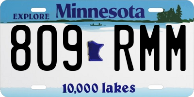 MN license plate 809RMM