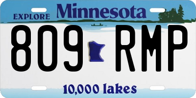 MN license plate 809RMP