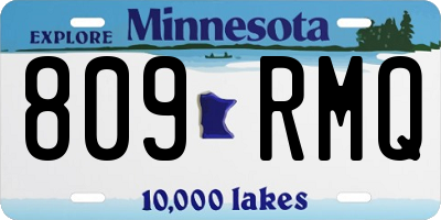 MN license plate 809RMQ
