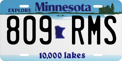 MN license plate 809RMS