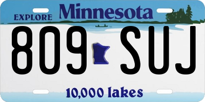MN license plate 809SUJ