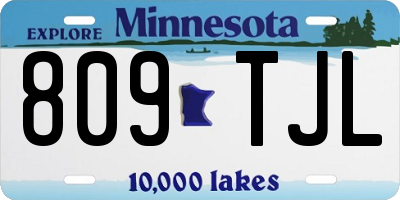 MN license plate 809TJL