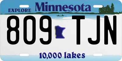 MN license plate 809TJN
