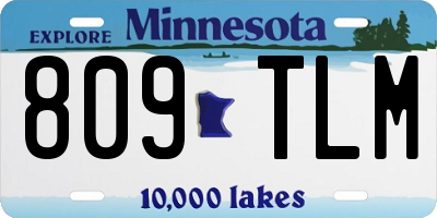 MN license plate 809TLM