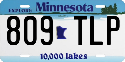 MN license plate 809TLP