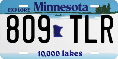 MN license plate 809TLR