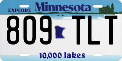 MN license plate 809TLT