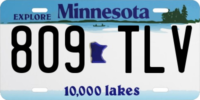 MN license plate 809TLV