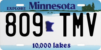 MN license plate 809TMV