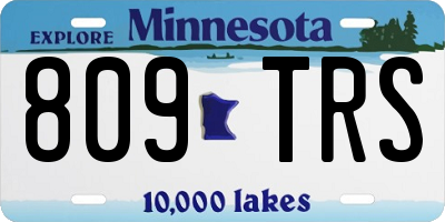 MN license plate 809TRS