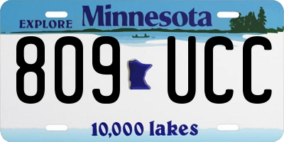 MN license plate 809UCC