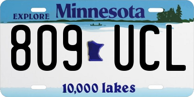 MN license plate 809UCL