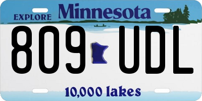 MN license plate 809UDL