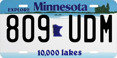 MN license plate 809UDM