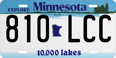 MN license plate 810LCC