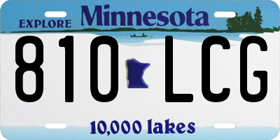 MN license plate 810LCG
