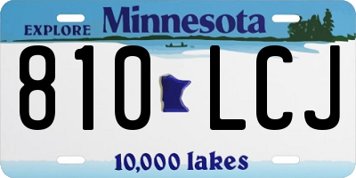 MN license plate 810LCJ