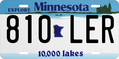 MN license plate 810LER