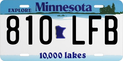 MN license plate 810LFB