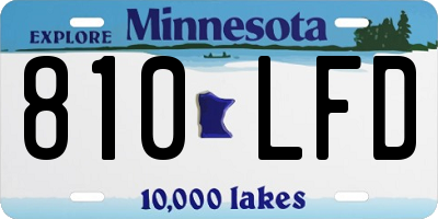 MN license plate 810LFD