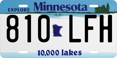 MN license plate 810LFH