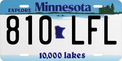 MN license plate 810LFL