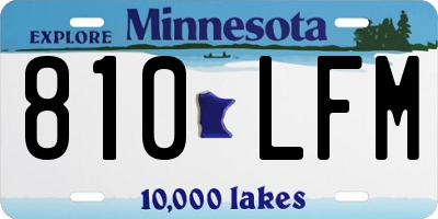 MN license plate 810LFM