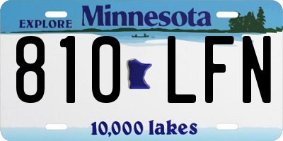 MN license plate 810LFN