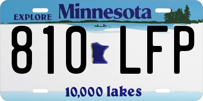 MN license plate 810LFP
