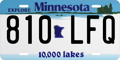 MN license plate 810LFQ