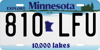 MN license plate 810LFU