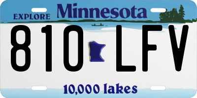 MN license plate 810LFV