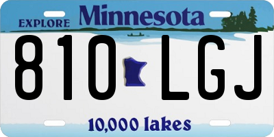 MN license plate 810LGJ
