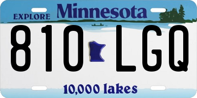 MN license plate 810LGQ