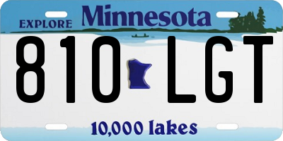 MN license plate 810LGT