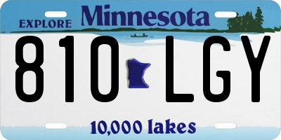 MN license plate 810LGY