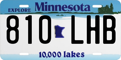 MN license plate 810LHB