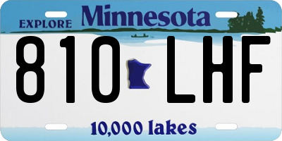 MN license plate 810LHF
