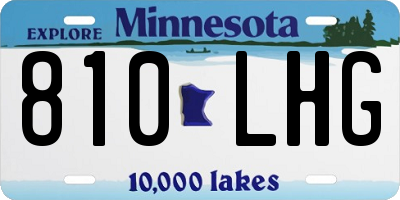 MN license plate 810LHG