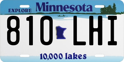 MN license plate 810LHI