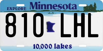 MN license plate 810LHL